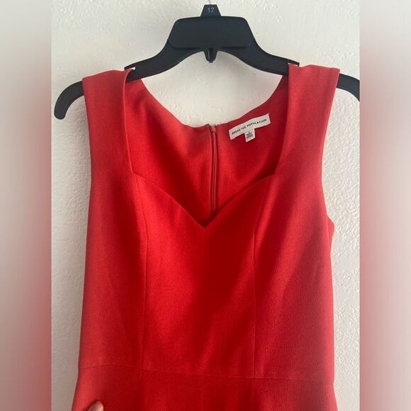 Dress the population Monroe Side Slit Gown maxi dress side slit poppy Red Sz S - Picture 11 of 14